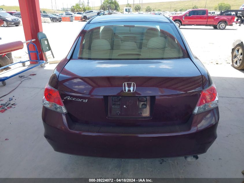 2010 Honda Accord 2.4 Lx-P VIN: 1HGCP2F46AA089374 Lot: 50254974