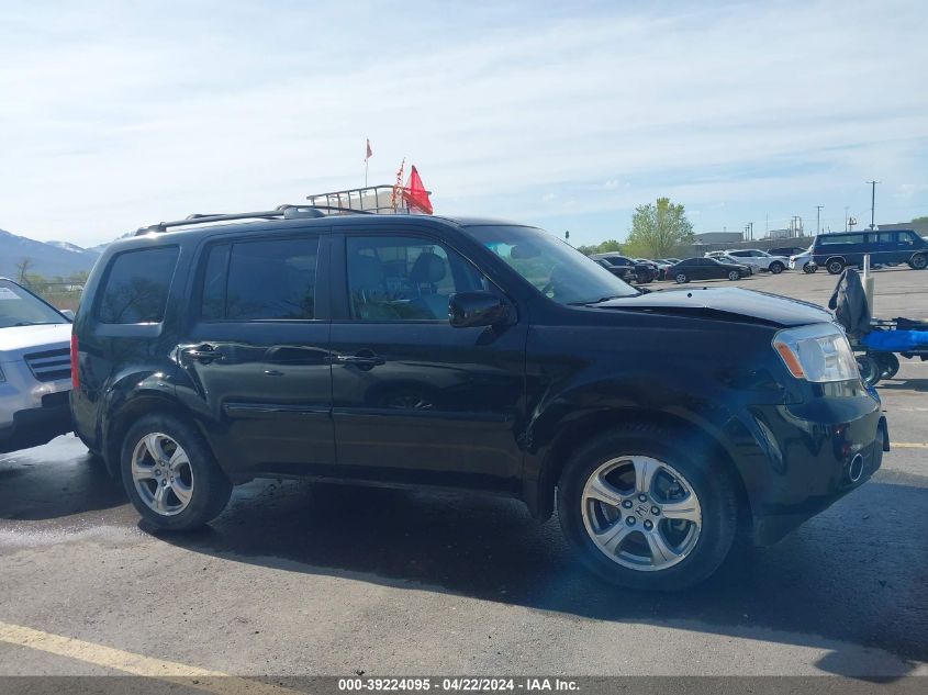 2012 Honda Pilot Ex-L VIN: 5FNYF4H57CB009549 Lot: 39224095