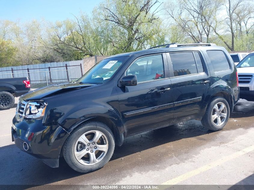 2012 Honda Pilot Ex-L VIN: 5FNYF4H57CB009549 Lot: 39224095