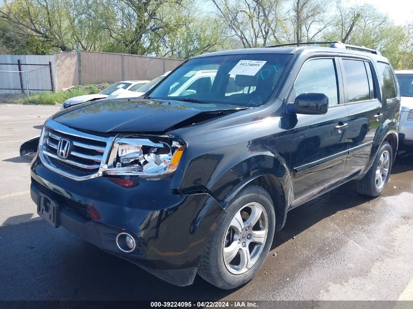 2012 Honda Pilot Ex-L VIN: 5FNYF4H57CB009549 Lot: 39224095