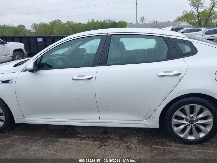 2018 Kia Optima Lx VIN: 5XXGT4L38JG274842 Lot: 39224157