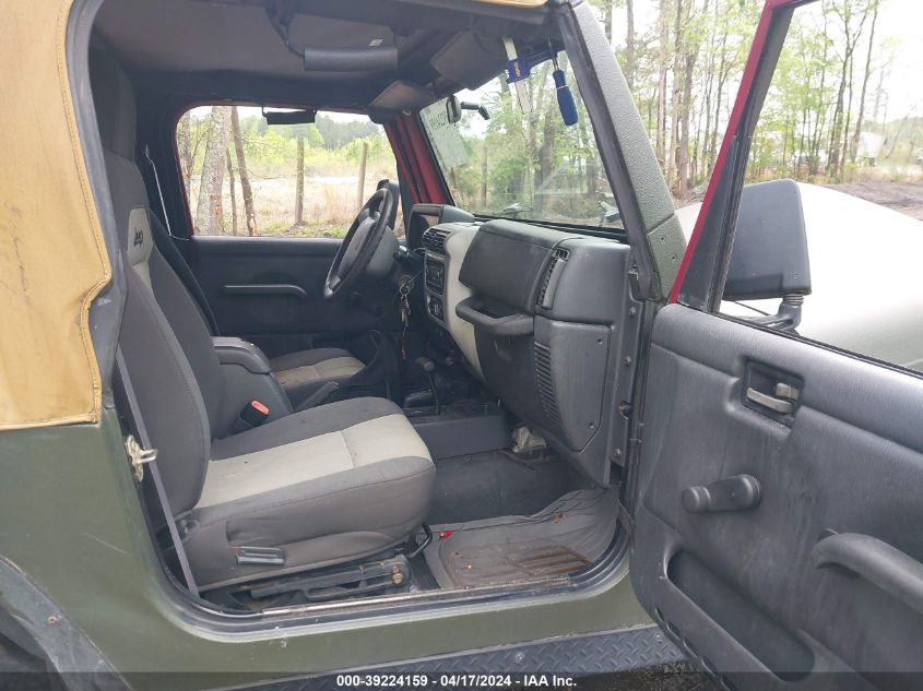 2004 Jeep Wrangler X VIN: 1J4FA39S24P801145 Lot: 39241794