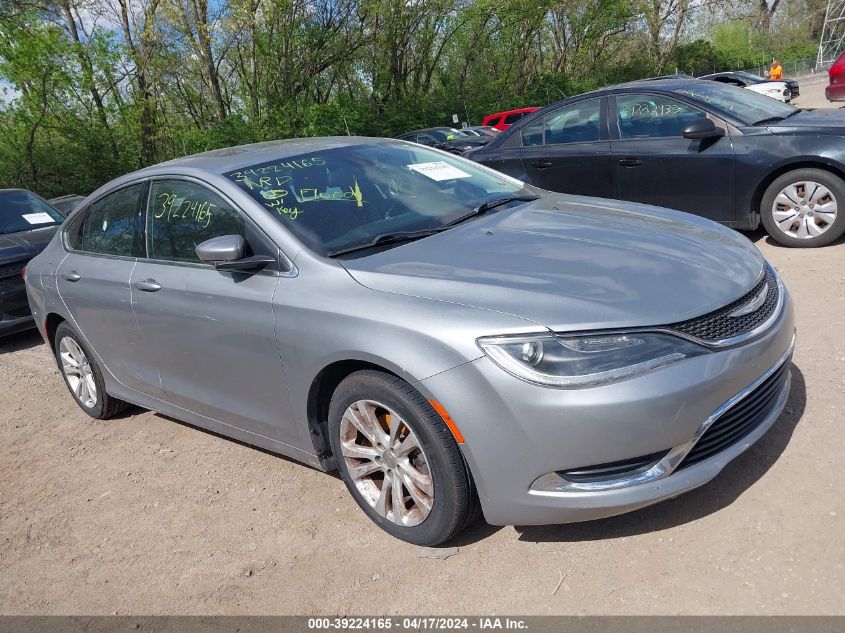 2015 Chrysler 200 Limited VIN: 1C3CCCAB4FN621022 Lot: 39241808