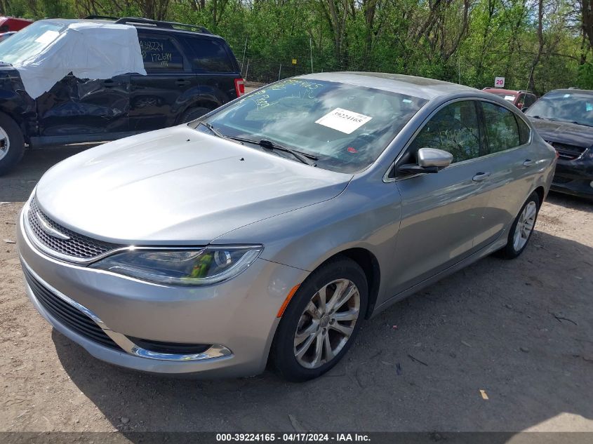 2015 Chrysler 200 Limited VIN: 1C3CCCAB4FN621022 Lot: 39241808