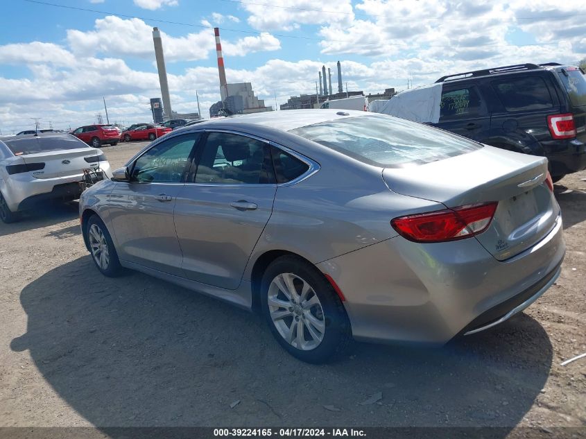 2015 Chrysler 200 Limited VIN: 1C3CCCAB4FN621022 Lot: 39241808