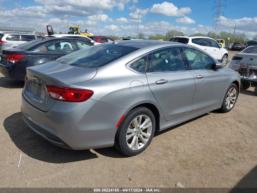 2015 Chrysler 200 Limited VIN: 1C3CCCAB4FN621022 Lot: 39241808