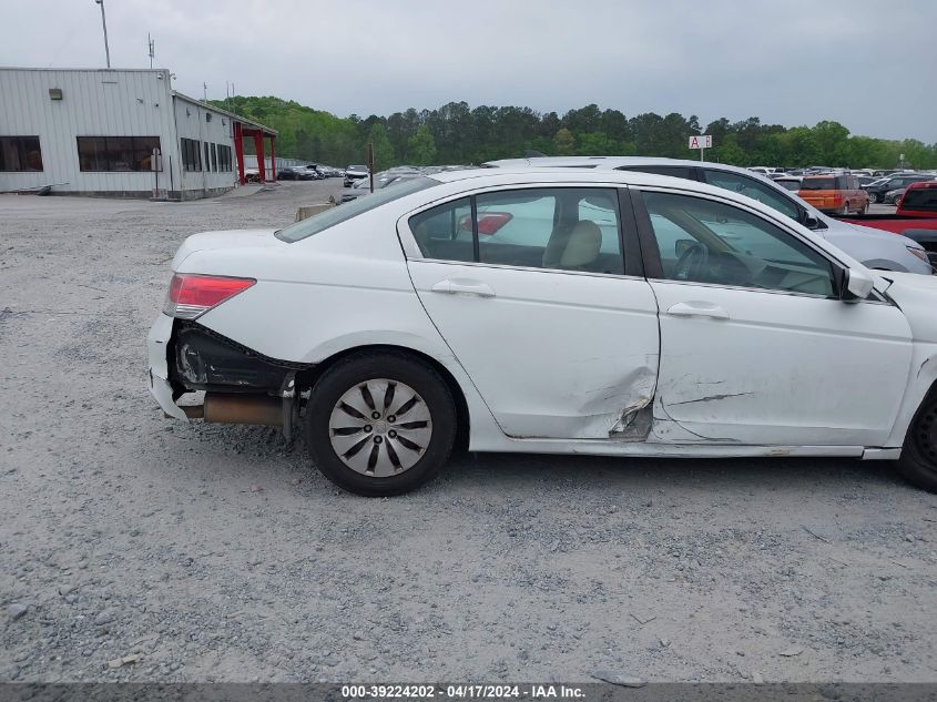 2010 Honda Accord 2.4 Lx VIN: 1HGCP2F32AA140084 Lot: 50543494