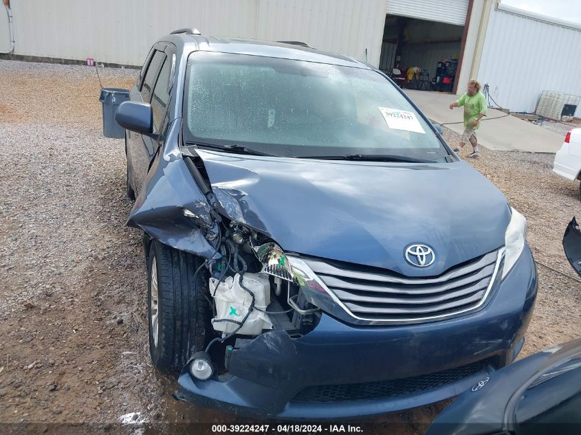 2015 Toyota Sienna Xle 8 Passenger VIN: 5TDYK3DC1FS594123 Lot: 39224247