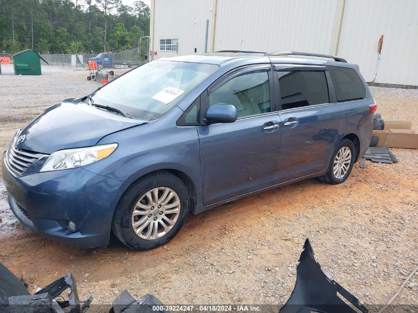 2015 Toyota Sienna Xle 8 Passenger VIN: 5TDYK3DC1FS594123 Lot: 39224247