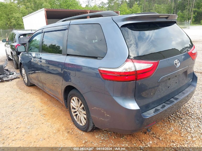 2015 Toyota Sienna Xle 8 Passenger VIN: 5TDYK3DC1FS594123 Lot: 39224247