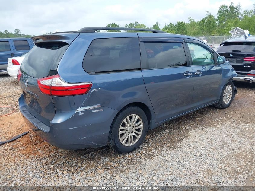 2015 Toyota Sienna Xle 8 Passenger VIN: 5TDYK3DC1FS594123 Lot: 39224247