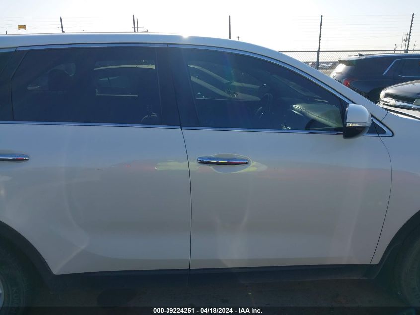 2019 Kia Sorento 2.4L Lx VIN: 5XYPG4A38KG567127 Lot: 39306024