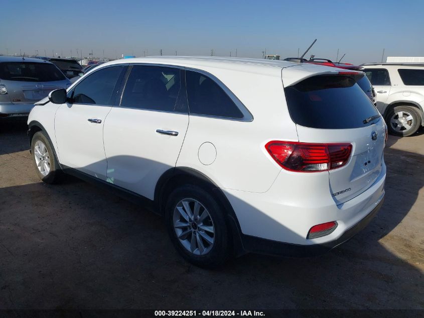 2019 Kia Sorento 2.4L Lx VIN: 5XYPG4A38KG567127 Lot: 39306024