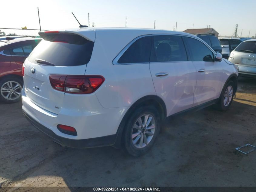 2019 Kia Sorento 2.4L Lx VIN: 5XYPG4A38KG567127 Lot: 39306024