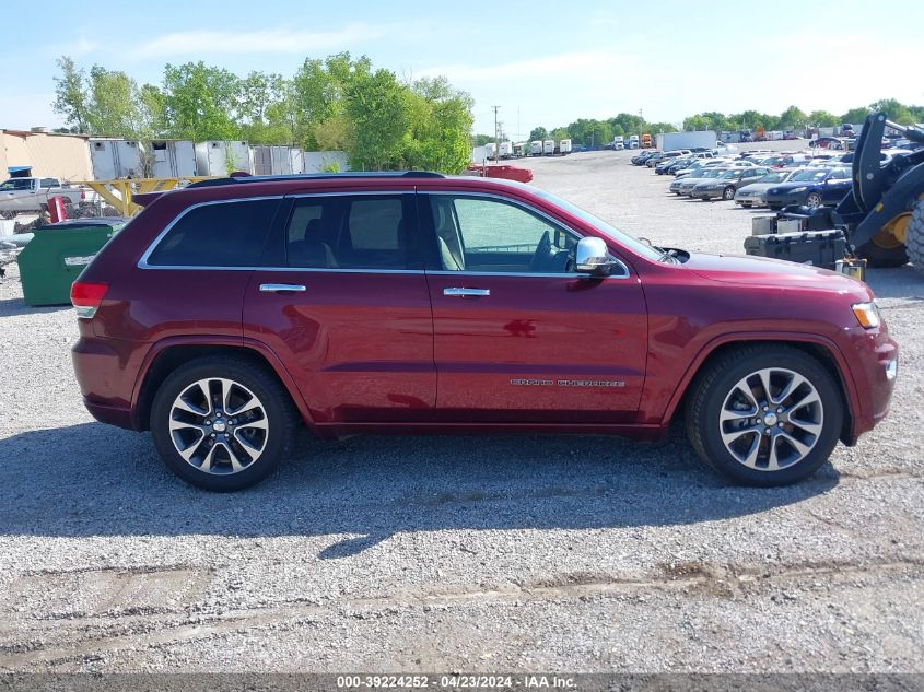 2017 Jeep Grand Cherokee Overland 4X4 VIN: 1C4RJFCG0HC808939 Lot: 39224252