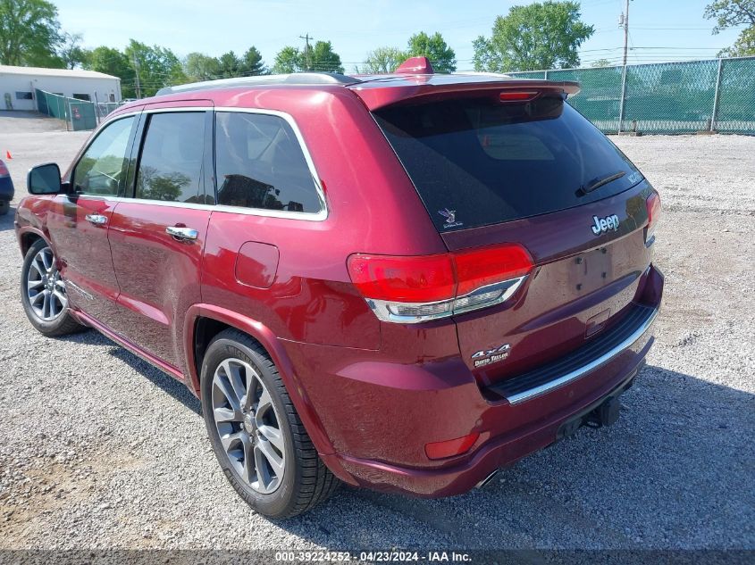 2017 Jeep Grand Cherokee Overland 4X4 VIN: 1C4RJFCG0HC808939 Lot: 39224252