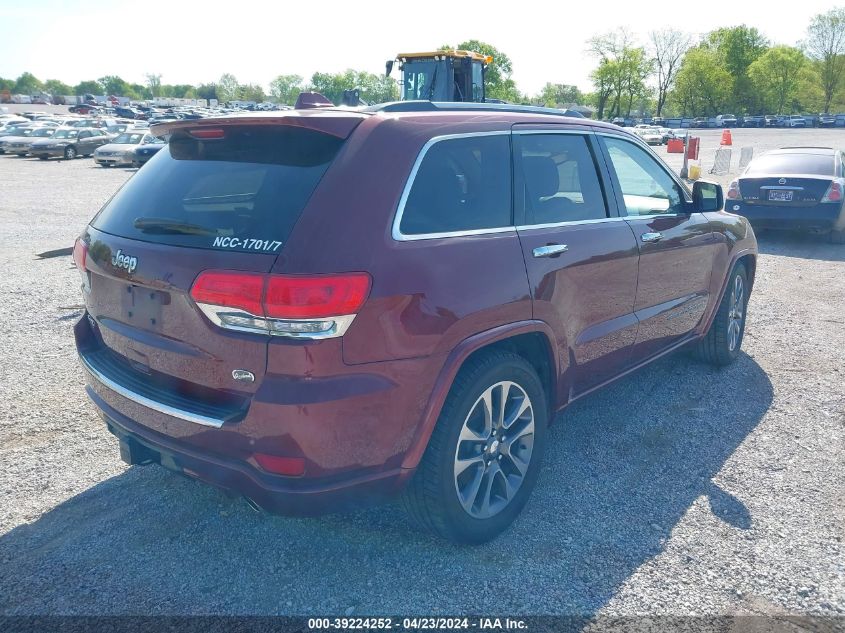 2017 Jeep Grand Cherokee Overland 4X4 VIN: 1C4RJFCG0HC808939 Lot: 39224252