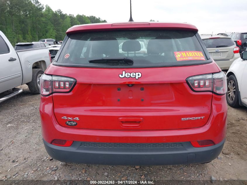 2018 Jeep Compass Sport 4X4 VIN: 3C4NJDAB8JT315420 Lot: 39241834