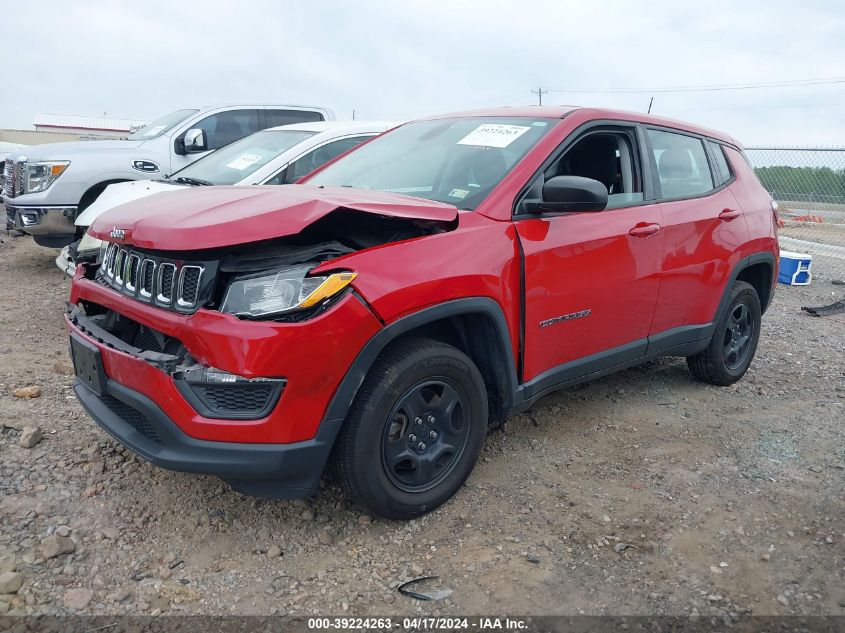 2018 Jeep Compass Sport 4X4 VIN: 3C4NJDAB8JT315420 Lot: 39241834