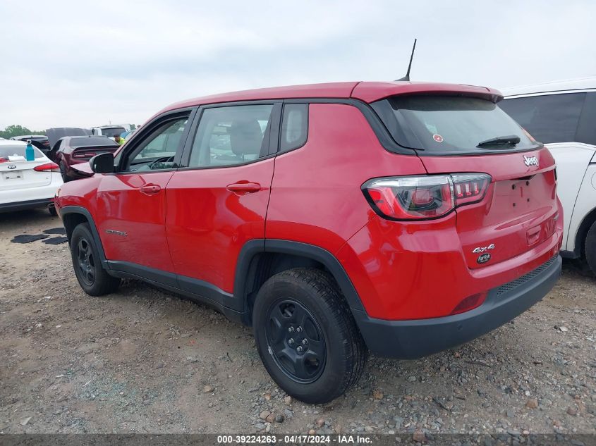 2018 Jeep Compass Sport 4X4 VIN: 3C4NJDAB8JT315420 Lot: 39241834