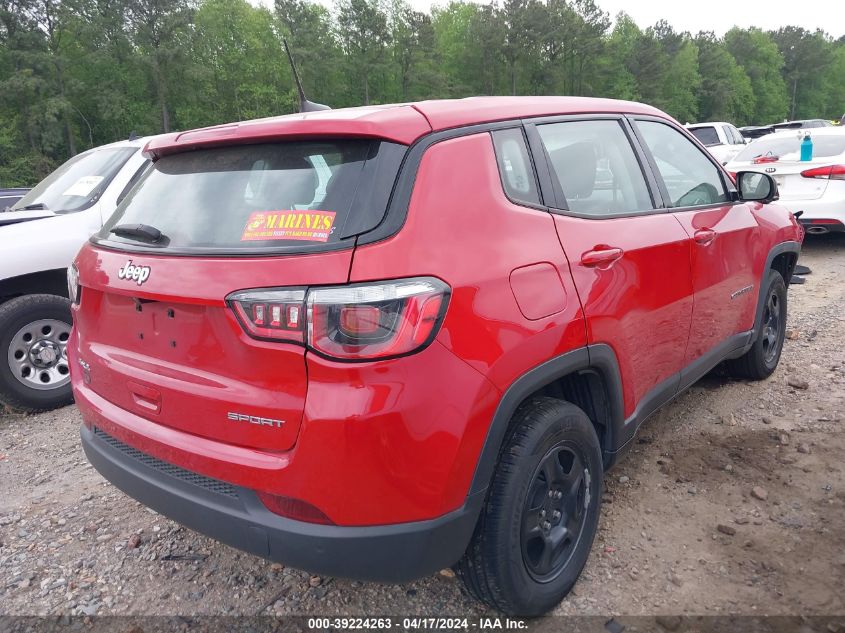 2018 Jeep Compass Sport 4X4 VIN: 3C4NJDAB8JT315420 Lot: 39241834