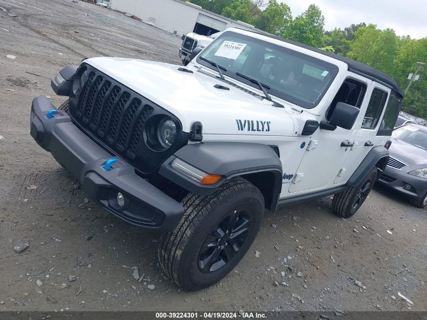 2023 Jeep Wrangler 4Xe 4X4 VIN: 1C4JJXN67PW608953 Lot: 39224301