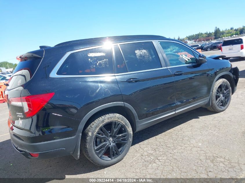 2021 Honda Pilot Awd Special Edition VIN: 5FNYF6H26MB041671 Lot: 39224414