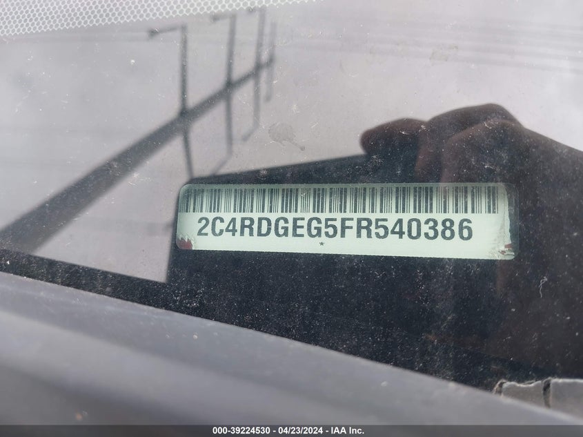 2015 DODGE GRAND CARAVAN R/T - 2C4RDGEG5FR540386