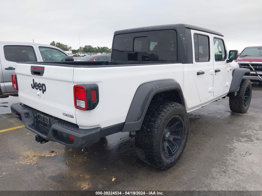 VIN 1C6HJTAGXLL116085 2020 JEEP GLADIATOR SPORT S 4X4