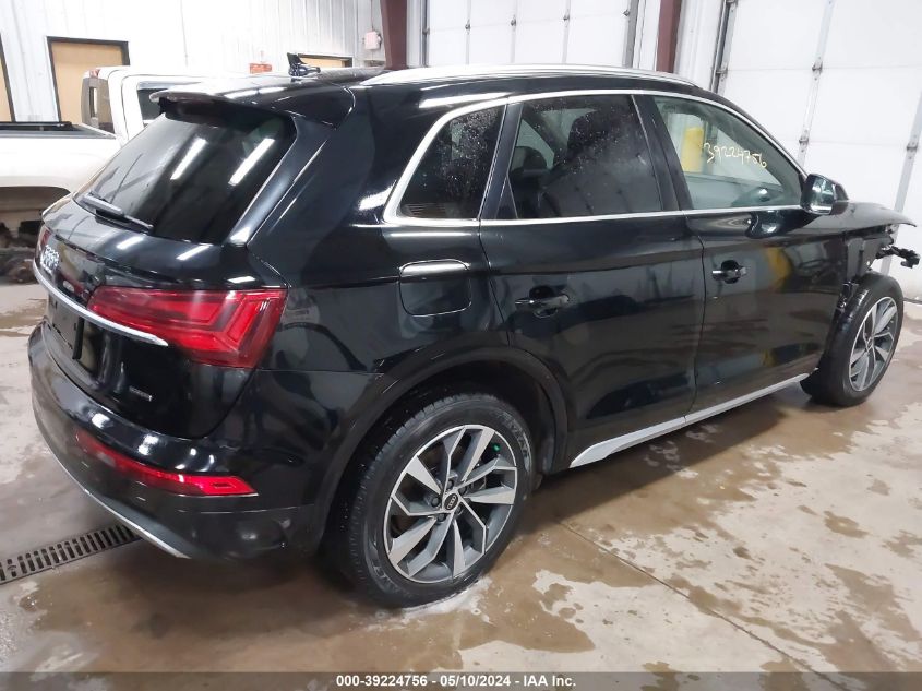 2021 Audi Q5 Premium Plus 45 Tfsi Quattro S Tronic VIN: WA1BAAFY1M2016561 Lot: 39224756