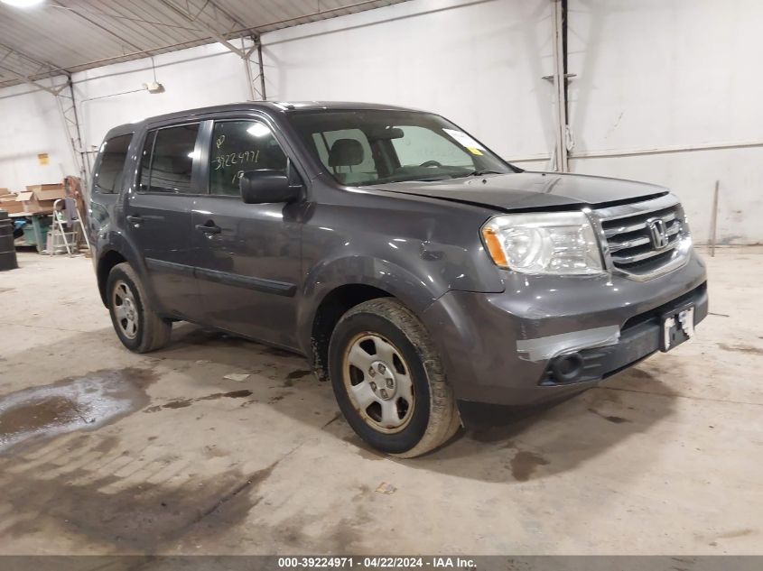 2015 Honda Pilot Lx VIN: 5FNYF4H21FV039379 Lot: 57675633