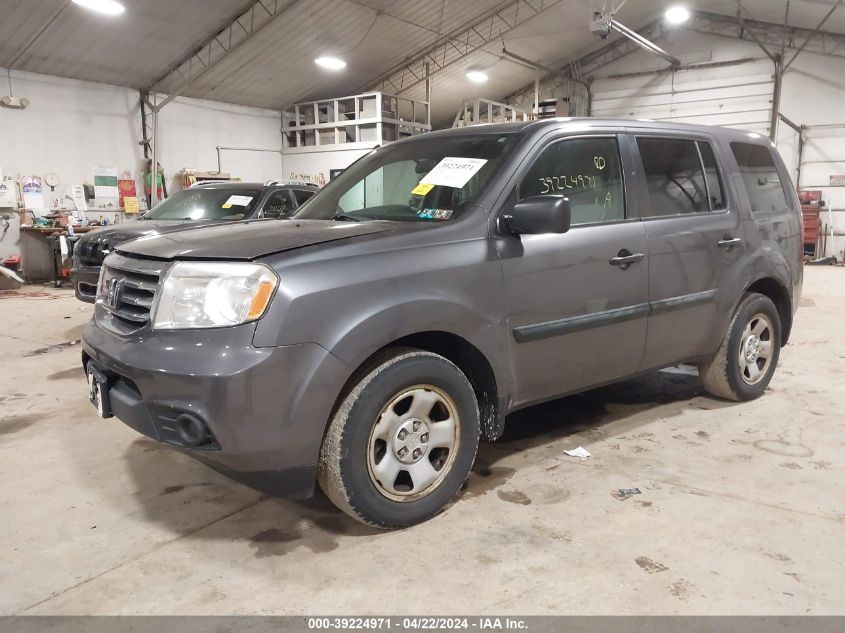 2015 Honda Pilot Lx VIN: 5FNYF4H21FV039379 Lot: 57675633