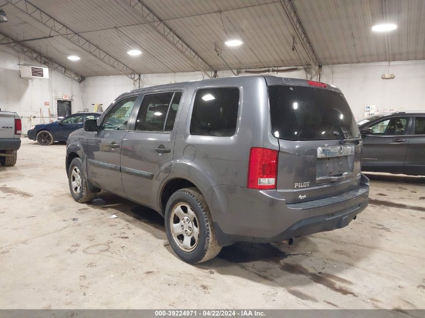 2015 Honda Pilot Lx VIN: 5FNYF4H21FV039379 Lot: 57675633