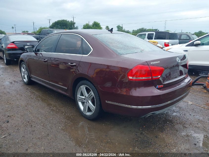 2013 Volkswagen Passat 2.5L Sel VIN: 1VWCH7A34DC020874 Lot: 50363434