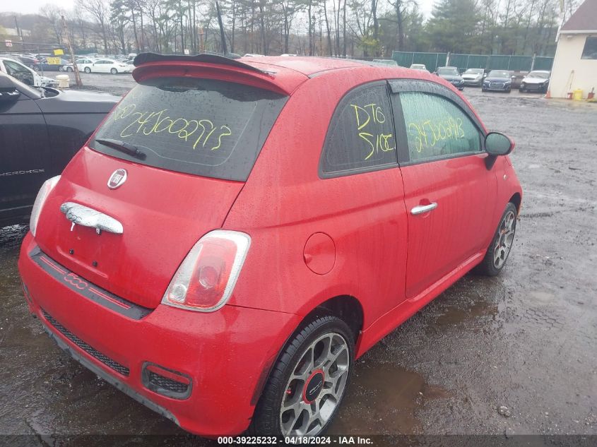 2012 Fiat 500 Sport VIN: 3C3CFFBR3CT310634 Lot: 39225232