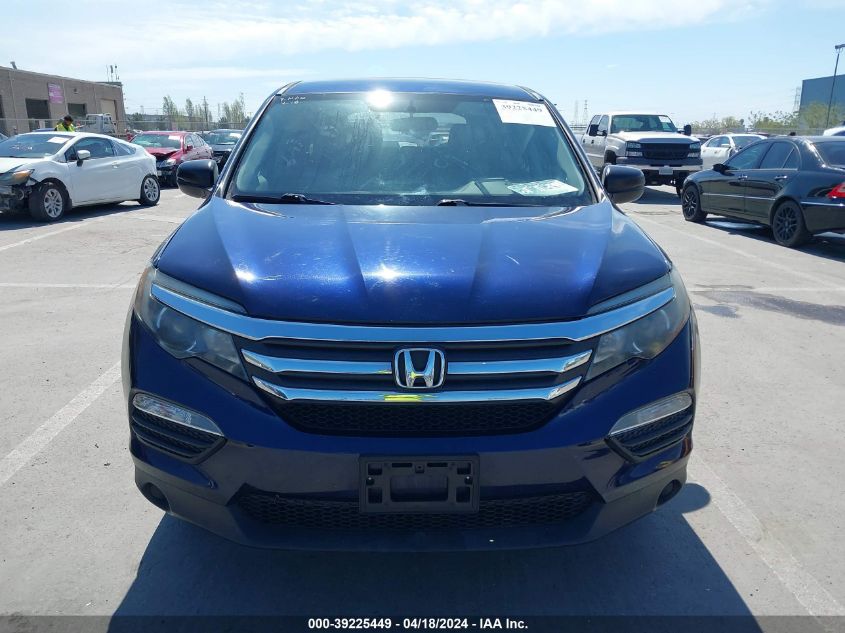 2017 Honda Pilot Lx VIN: 5FNYF5H10HB003036 Lot: 39225449