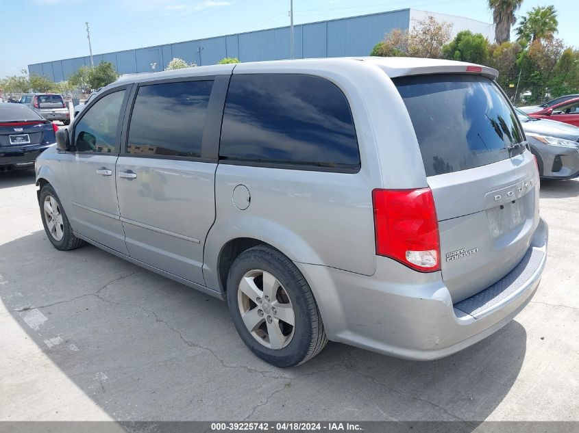 2013 Dodge Grand Caravan Se VIN: 2C4RDGBG2DR791562 Lot: 39225742