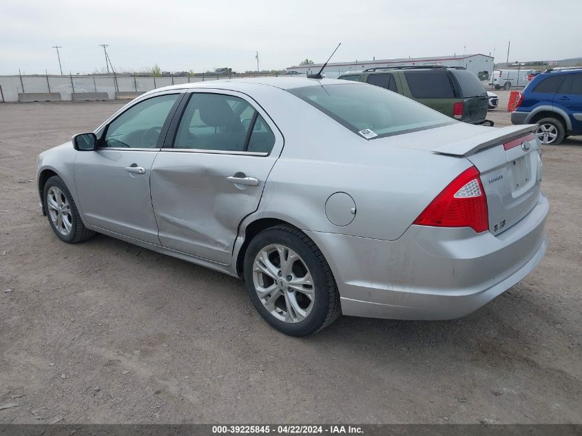 2012 Ford Fusion Se VIN: 3FAHP0HA3CR188650 Lot: 47013244