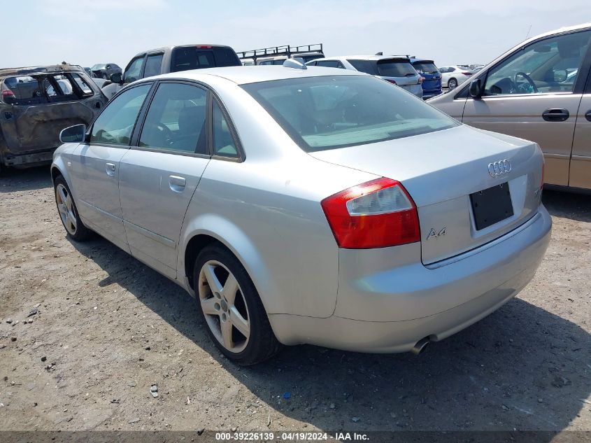 WAULC68E74A163393 | 2004 AUDI A4