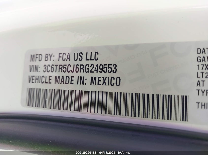 2024 RAM 2500 TRADESMAN - 3C6TR5CJ6RG249553