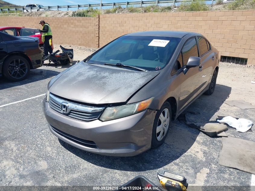 2012 Honda Civic Lx VIN: 2HGFB2F58CH589528 Lot: 39226215