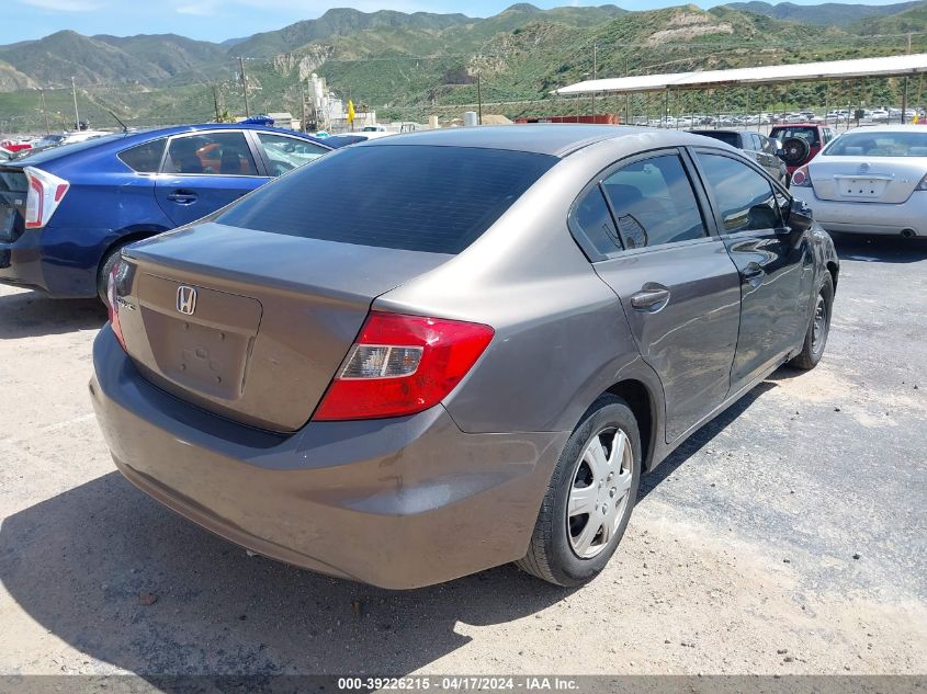 2012 Honda Civic Lx VIN: 2HGFB2F58CH589528 Lot: 39226215