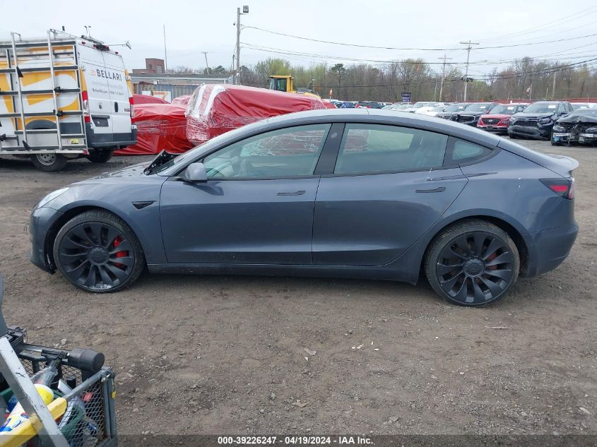 2022 Tesla Model 3 Performance Dual Motor All-Wheel Drive VIN: 5YJ3E1EC0NF362071 Lot: 39226247