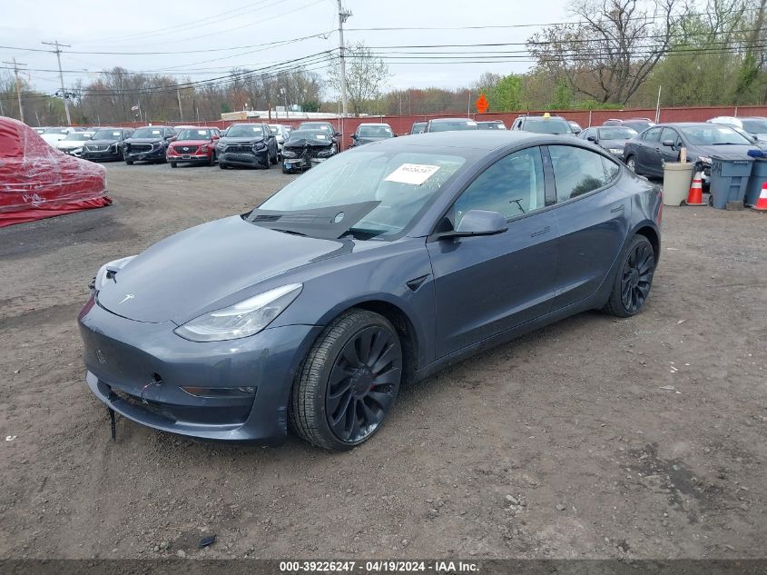 2022 Tesla Model 3 Performance Dual Motor All-Wheel Drive VIN: 5YJ3E1EC0NF362071 Lot: 39226247