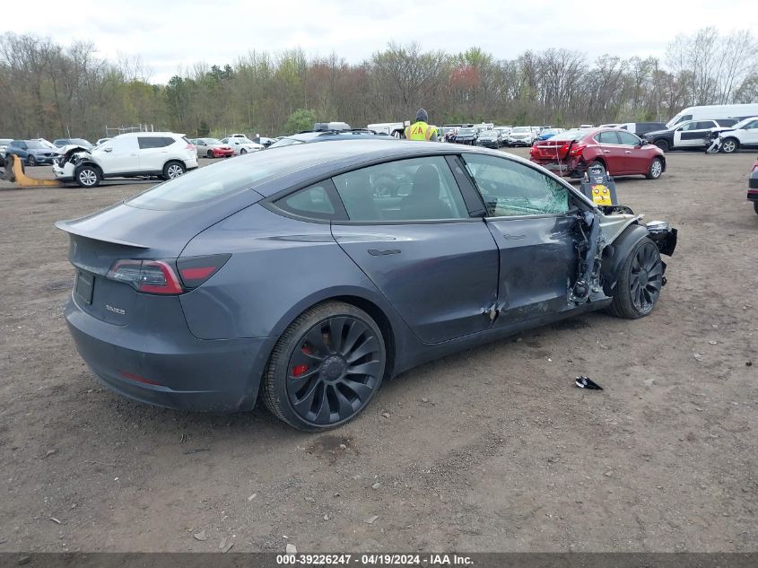 2022 Tesla Model 3 Performance Dual Motor All-Wheel Drive VIN: 5YJ3E1EC0NF362071 Lot: 39226247