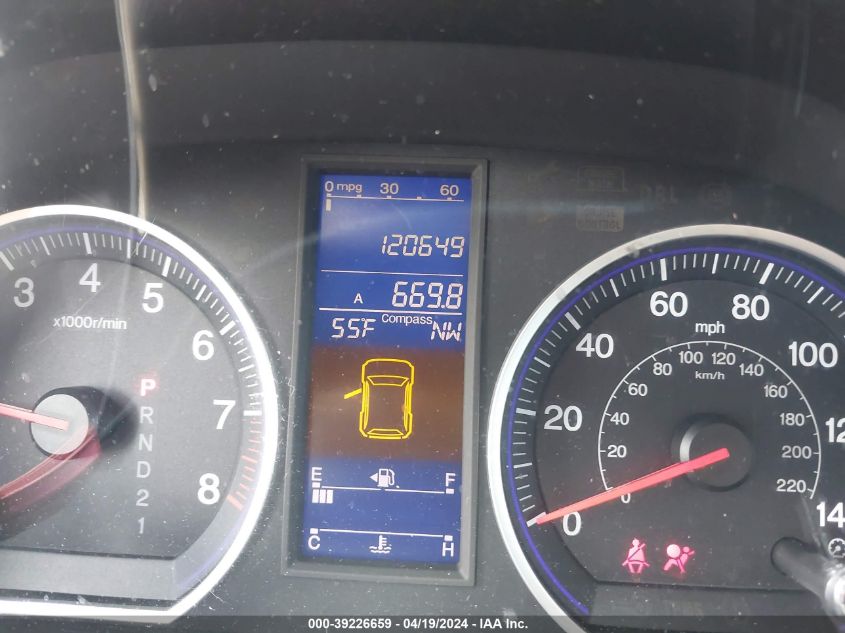 2010 Honda Cr-V Ex-L VIN: 5J6RE4H73AL044408 Lot: 39226659