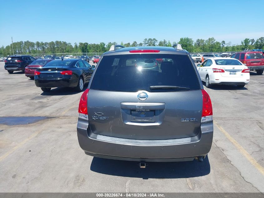 2005 Nissan Quest 3.5 Sl VIN: 5N1BV28U05N138236 Lot: 39226674