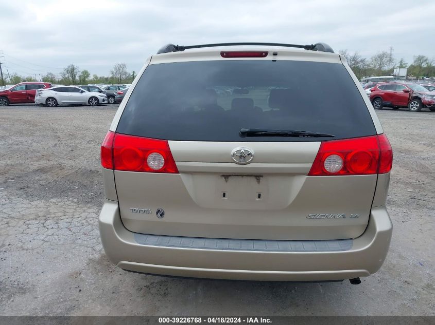 2009 Toyota Sienna Le VIN: 5TDZK23C69S254826 Lot: 39226768