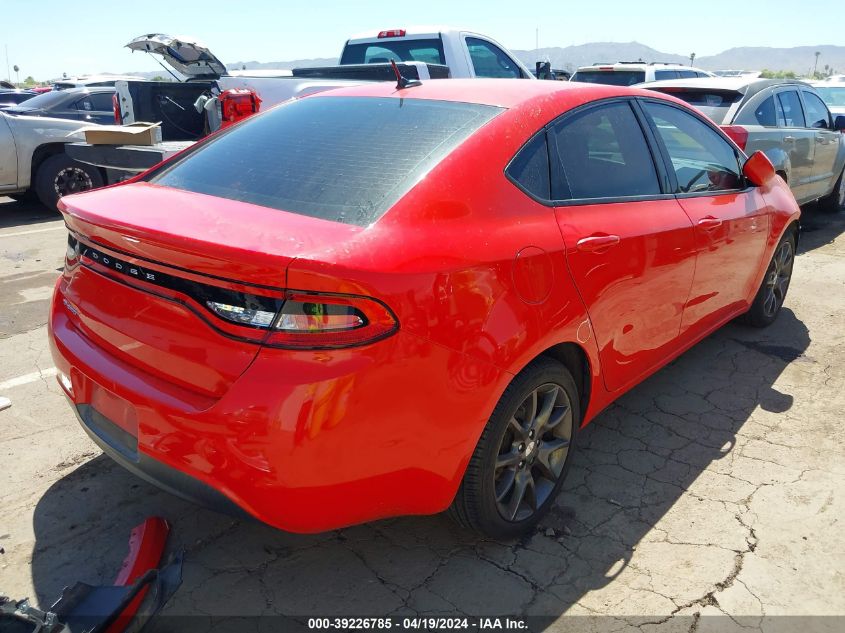 2016 Dodge Dart Se VIN: 1C3CDFAA9GD750497 Lot: 39226785