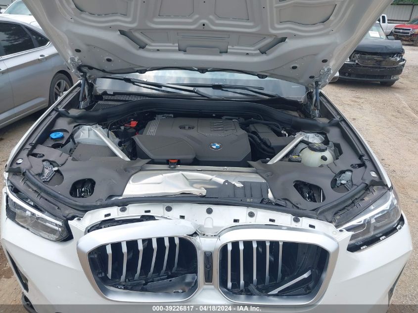 2023 BMW X3 xDrive30I VIN: 5UX53DP06P9R03848 Lot: 40777383